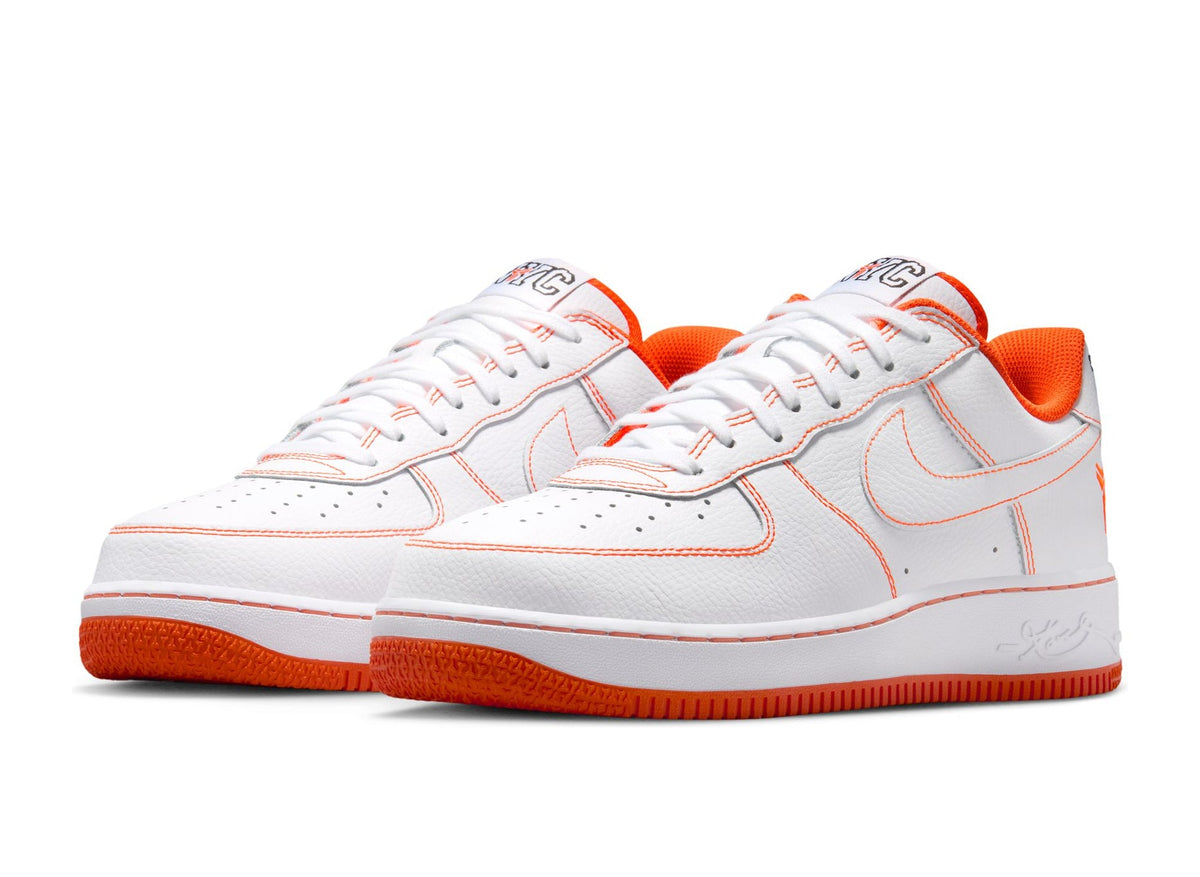 Kobe x Nike Air Force 1 Low Protro in White / Safety Orange