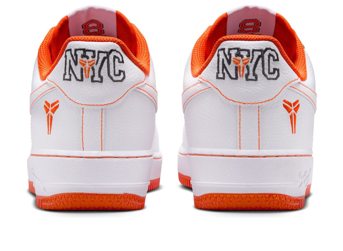 Kobe x Nike Air Force 1 Low Protro in White / Safety Orange