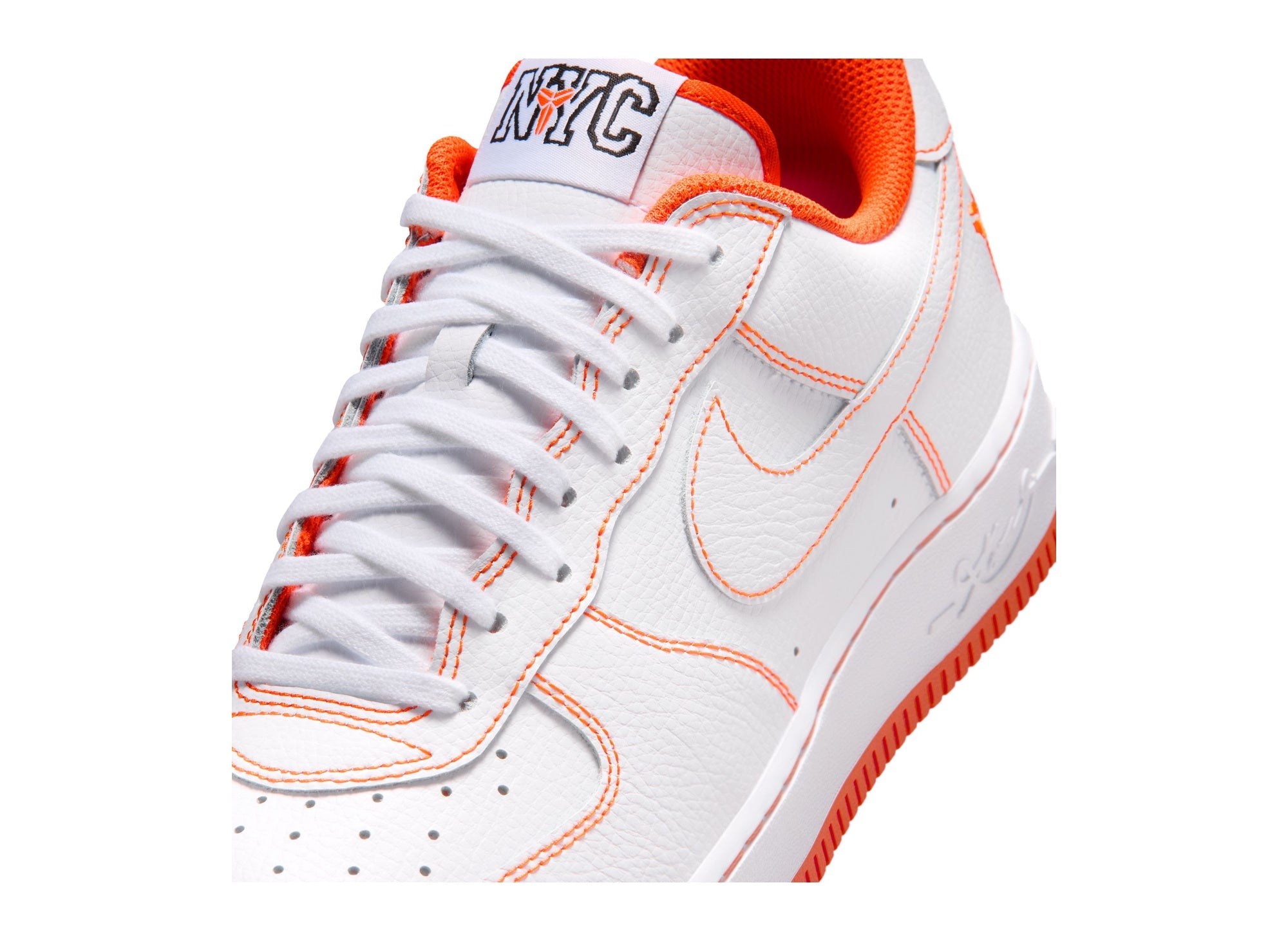 Kobe x Nike Air Force 1 Low Protro in White / Safety Orange
