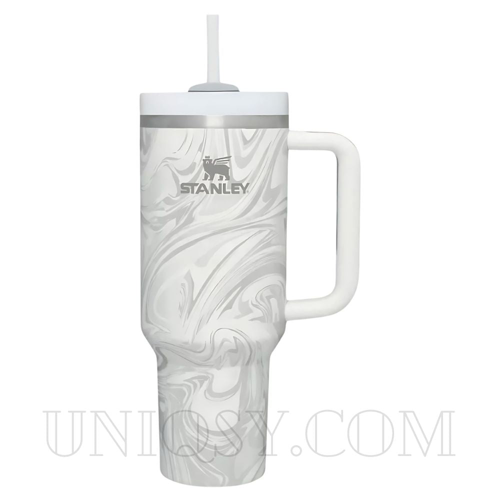 Stanley 40 OZ Tumbler with Handle and Straw Lid - Stainless Steel