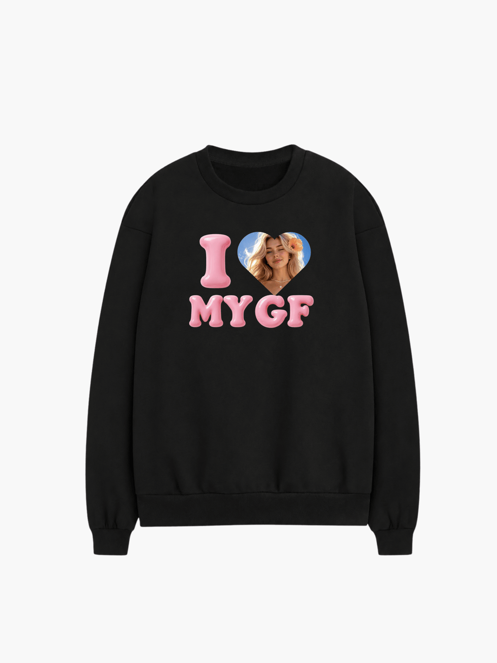 I Love My BF/GF Custom Photo Shirt