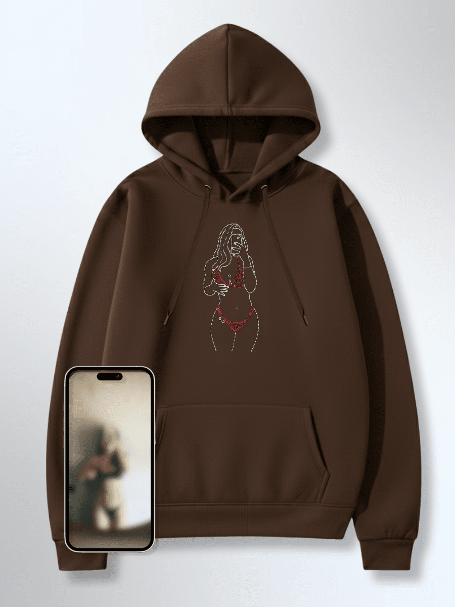 Spicy Custom Embroidered Photo Hoodie