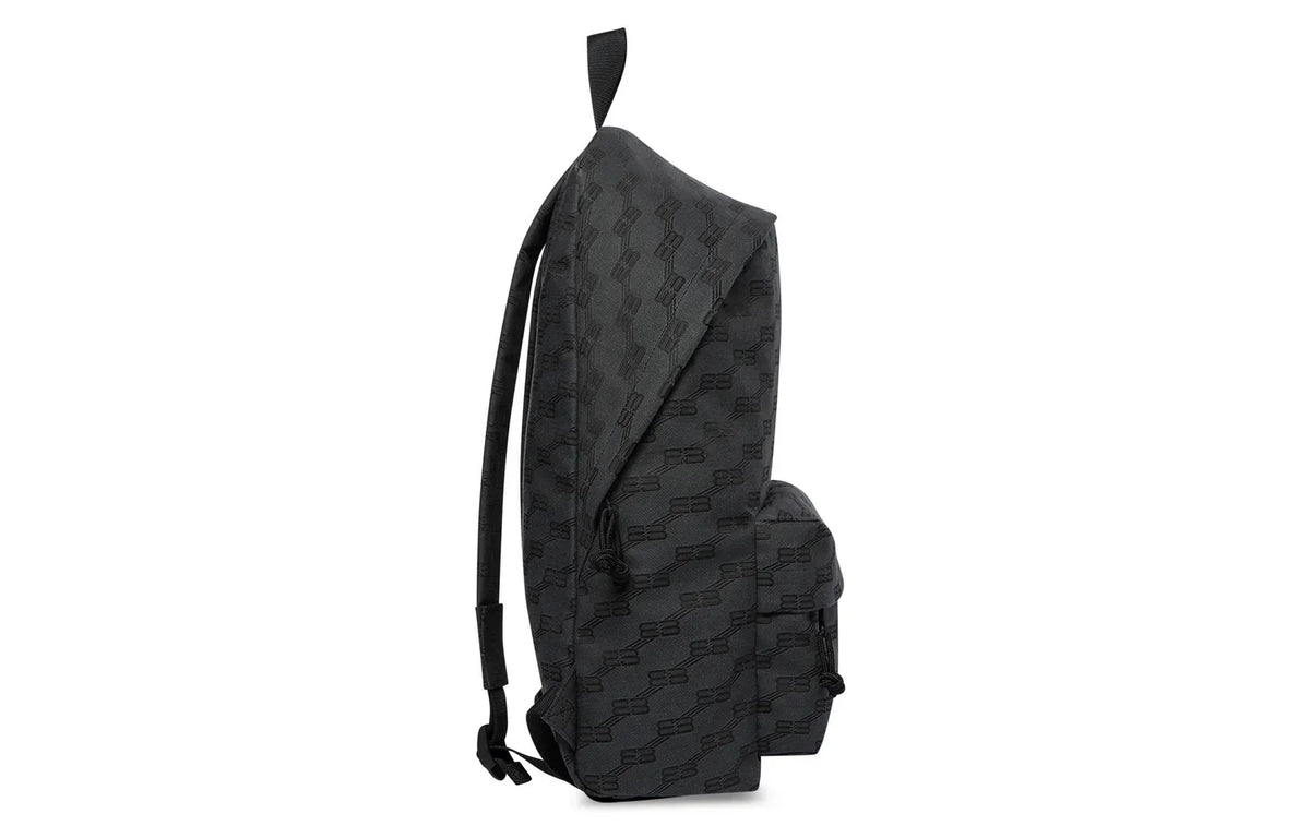 Balenciaga BB Monogram Signature Medium Backpack 'Black' 713044210HH1061
