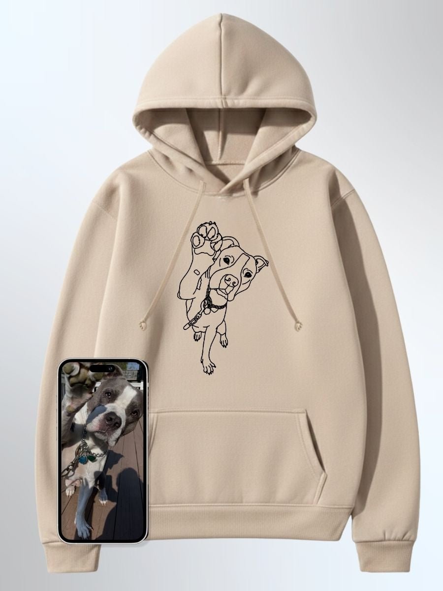 Pet Custom Embroidered Photo Hoodie