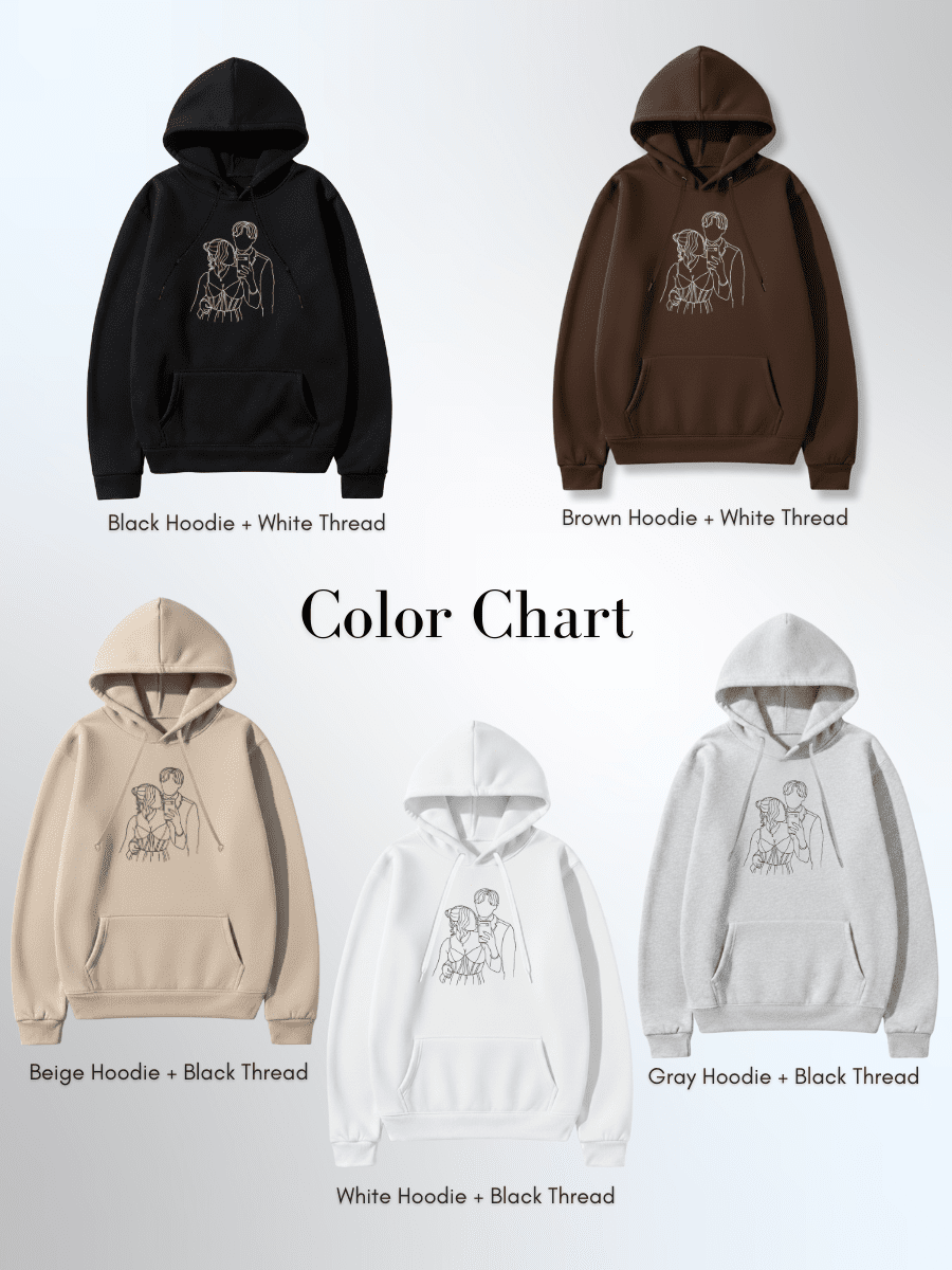 Soulmate Custom Embroidered Photo Hoodie