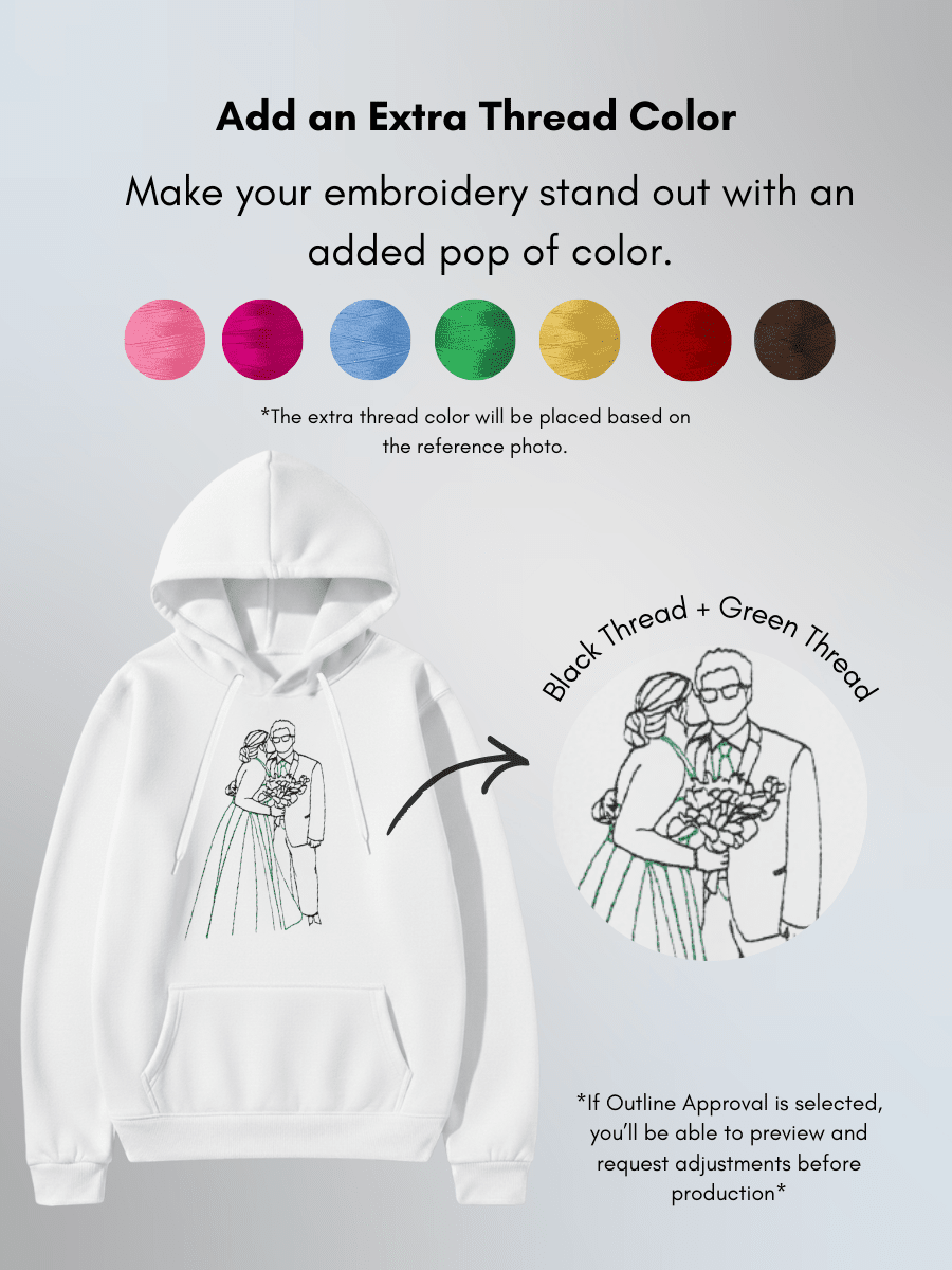 Soulmate Custom Embroidered Photo Hoodie