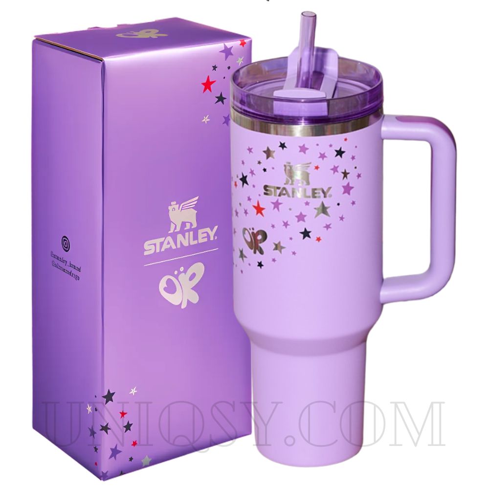 Stanley Tumbler with Handle & Straw Lid - Stainless Steel, Vacuum Insulated, Thermal Iced Travel Mug (40 OZ)