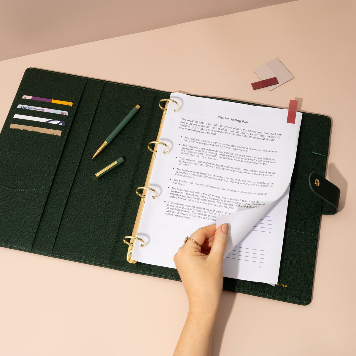 A4 Ring Binder Portfolio Organiser