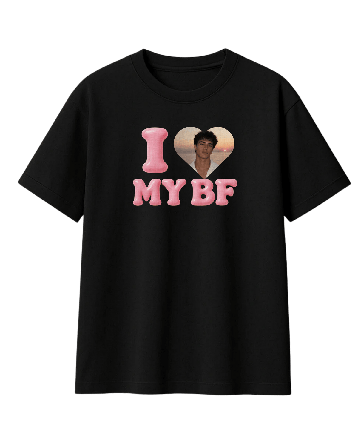 I Love My BF/GF Custom Photo Shirt