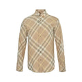 Burberry Cotton Shirt with Diagonal Check
