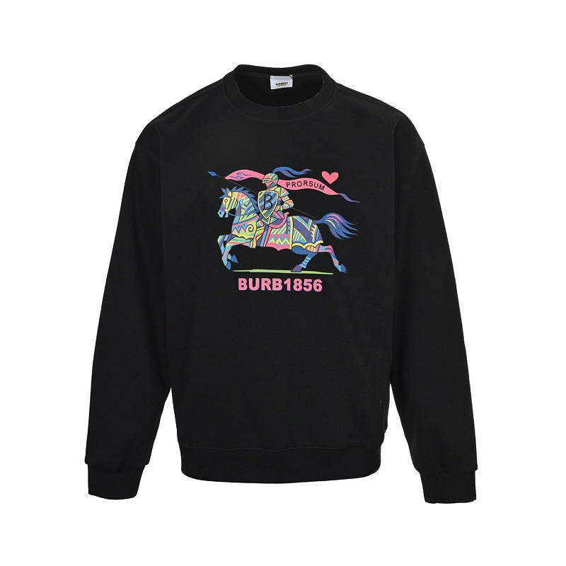 Burberry Colorful Print Crew-Neck Sweatshirt