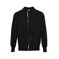 Burberry Classic Check Placket Wool Cardigan