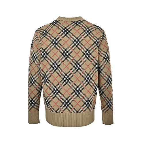 Burberry Argyle Knit Sweater