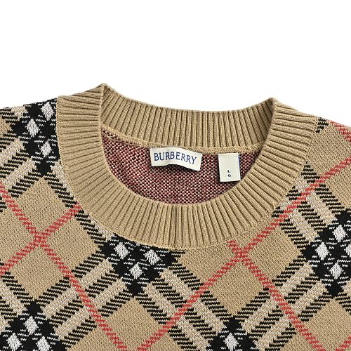Burberry Argyle Knit Sweater