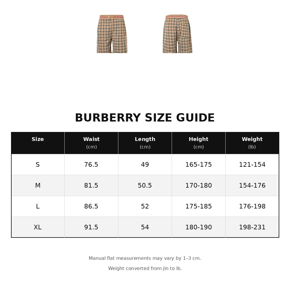 Burberry Classic Plaid Beach Shorts