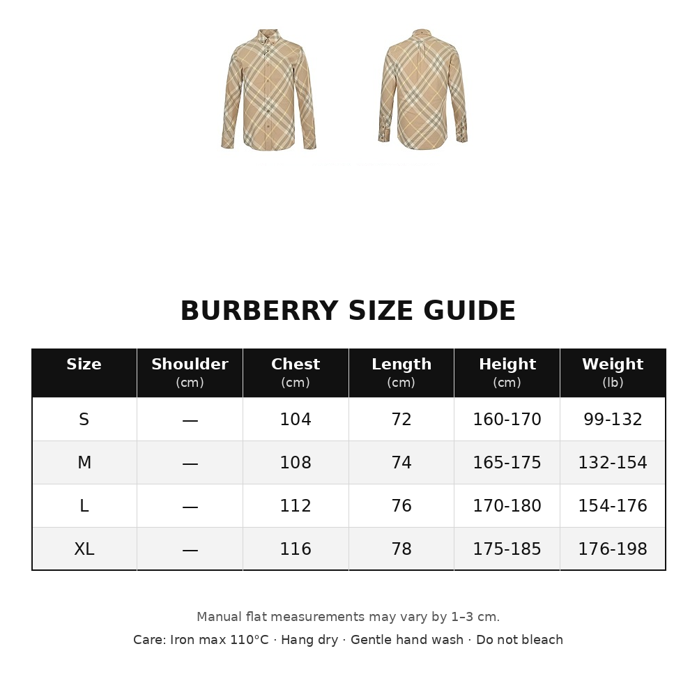 Burberry Cotton Shirt with Diagonal Check